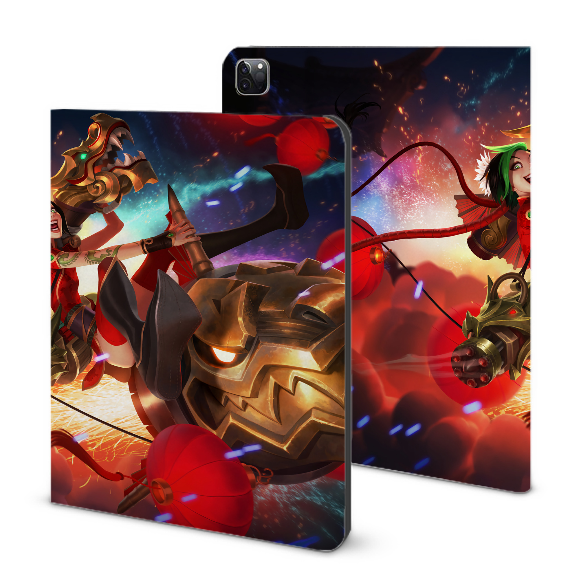 （画像用） リーグ・オブ・レジェンド League of Legends LOL IPad ケース ブック型 PUレザー TPU 耐衝撃 軽量 薄型 ペン収納なし 全面保護 IPad 各モデル対応